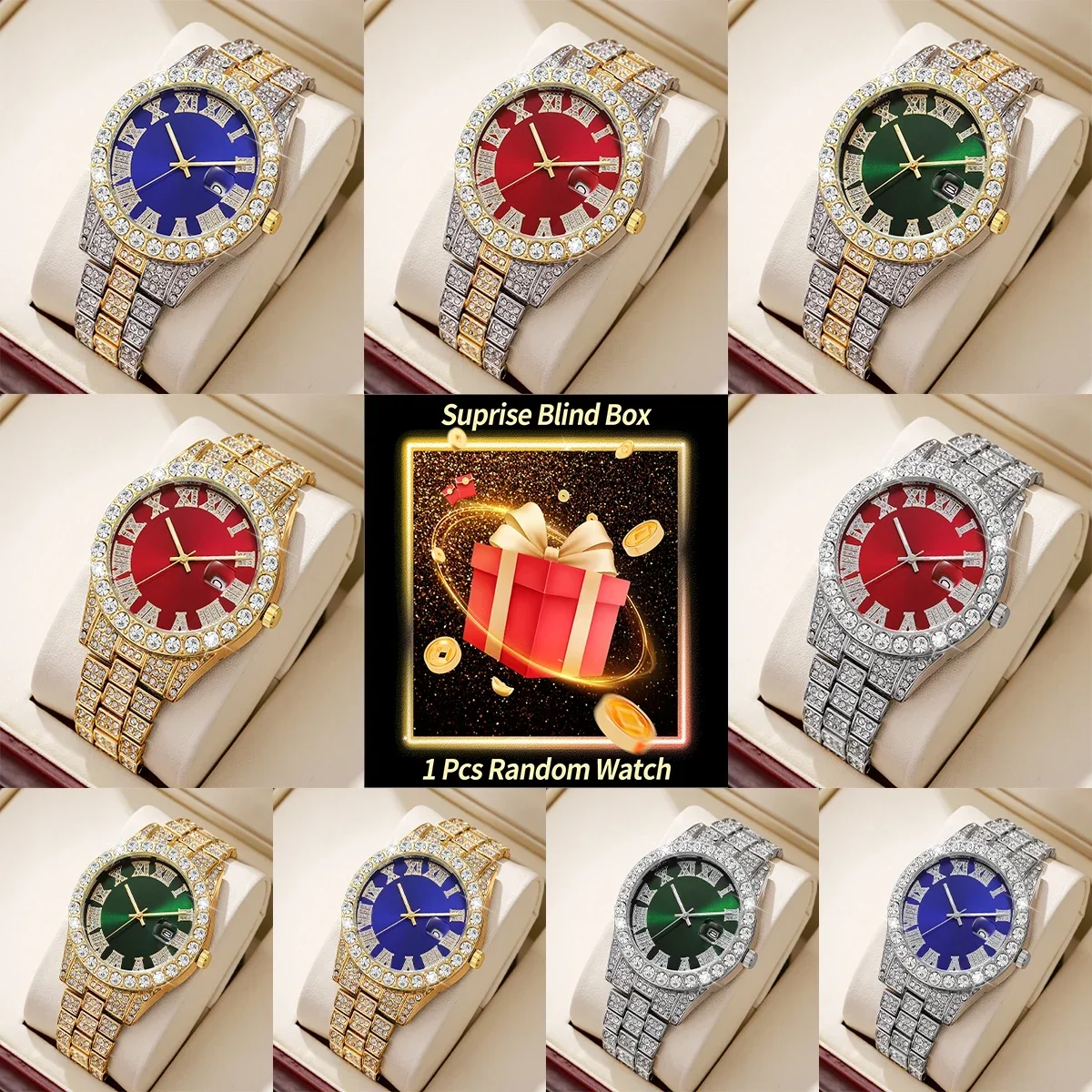 Luxury Watch Men - Montre pour homme Mystery Blind Box,