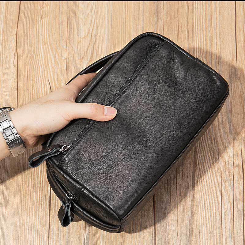 Leather Wallet Men - Luufan-Pochette en cuir véritable souple pour