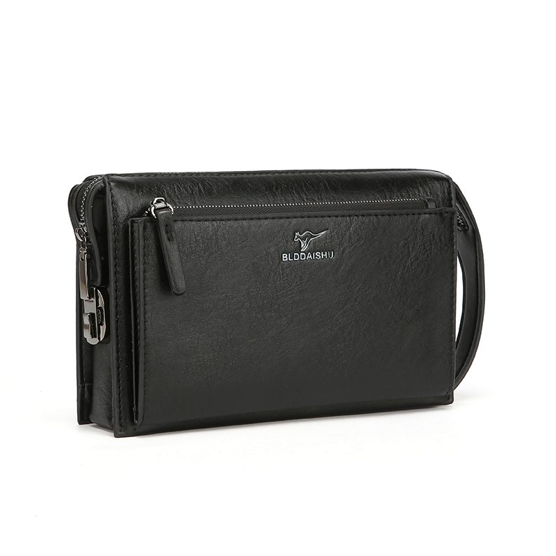 Leather Wallet Men - Nouvelle Pochette Homme Antivol à Serrure