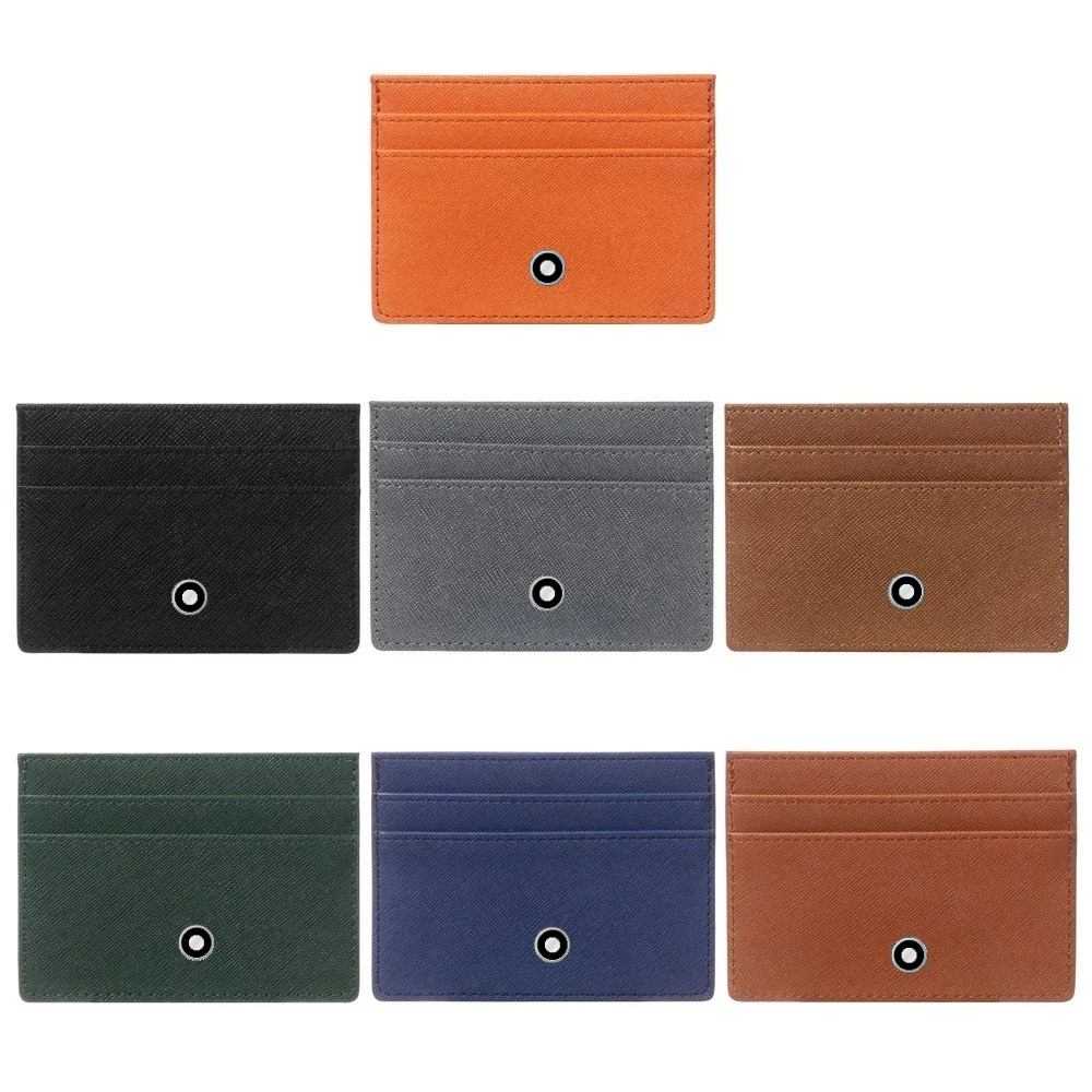 Leather Wallet Men - Portefeuilles fins en cuir minimalistes pour