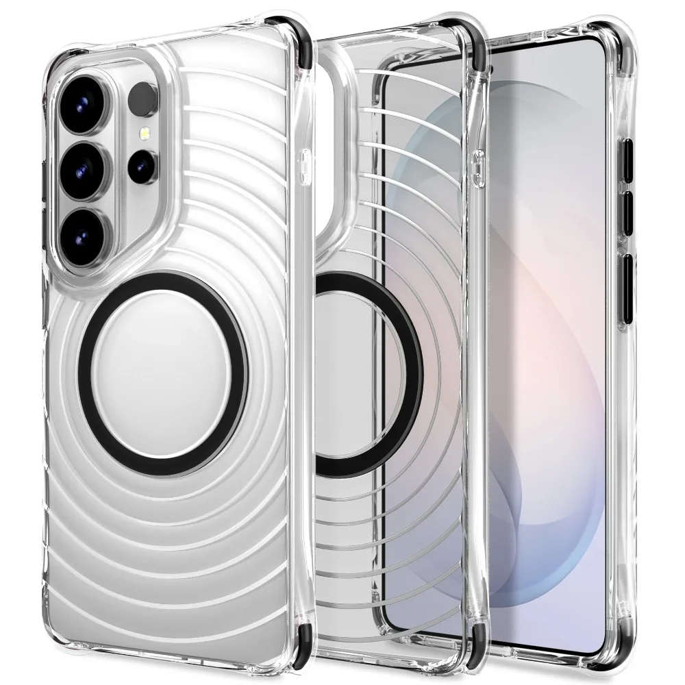 Premium Cigar Case - Coque transparente à motif ondulé, douce
