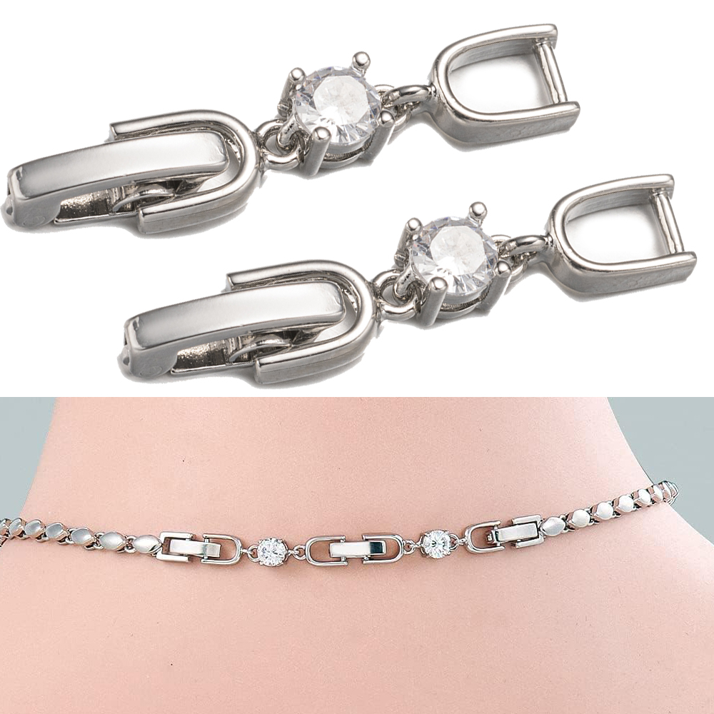 Gold Plated Jewelry - Ensemble de fermoirs d'extension pliables en