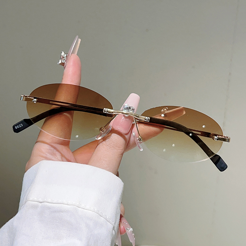 Lunettes de soleil ovales sans - Designer Sunglasses avis et prix