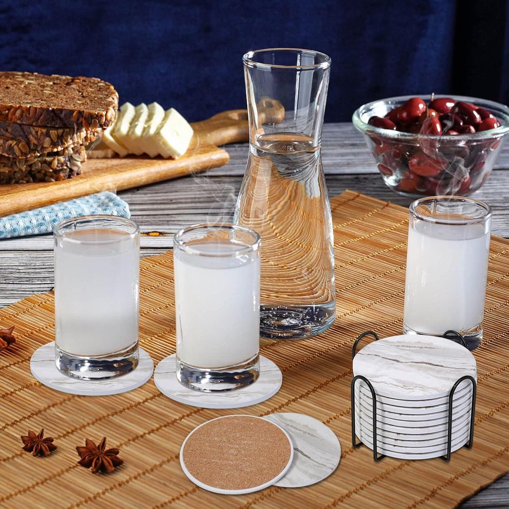 Ensemble de 6 dessous-de-verre - Marble Coaster Set avis et prix
