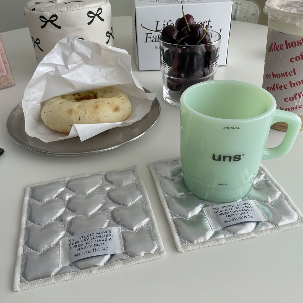 Sous-verre carré en coton mate - Marble Coaster Set avis et prix