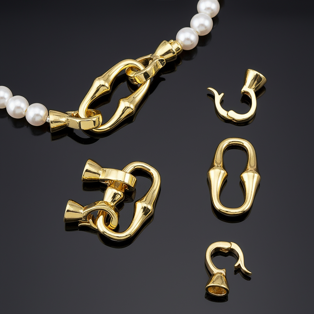 1 pièce Fermoir double tête en - Gold Plated Jewelry avis et prix