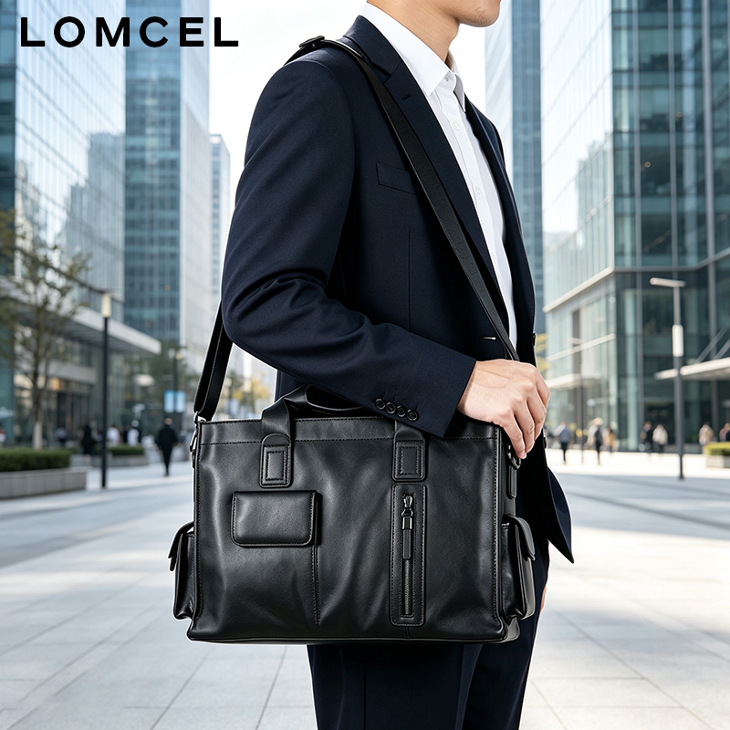 LOMCEL P116, sac à main tendan - Leather Briefcase avis et prix
