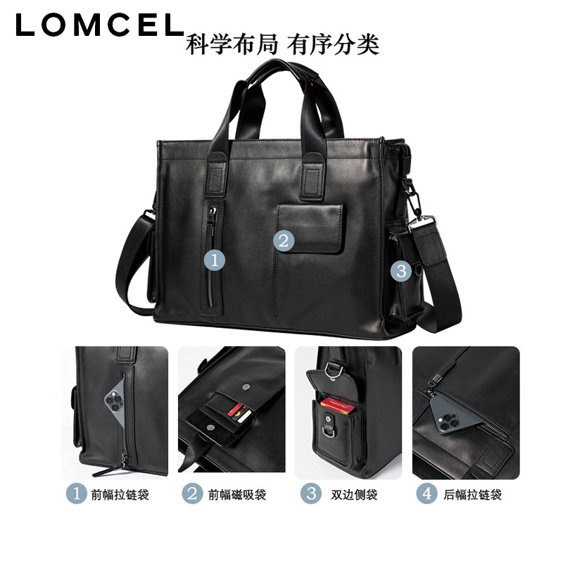 LOMCEL P116, sac à main tendan - Leather Briefcase avis et prix
